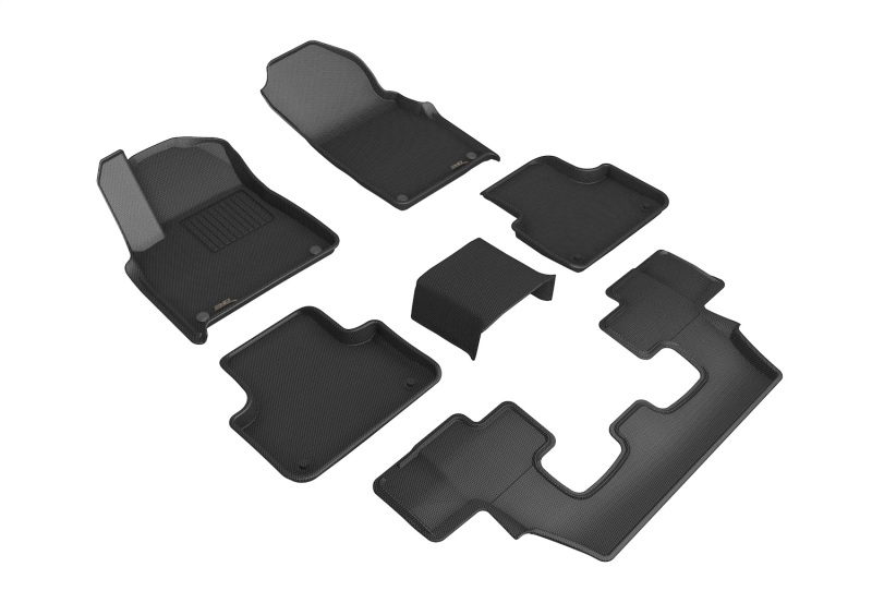 Audi RS Q8 Floor Mat Set - 3D MAXpider - KAGU Series - Black - `17-`26 Audi RS Q8 Floor Mat Set - 3D MAXpider - KAGU Series - Black - `17-`26